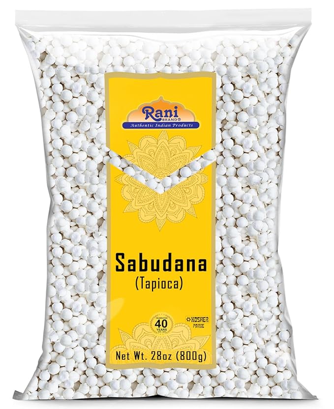 Rani Sabudana (Tapioca/Sago) Pearls 28oz (800g) ~ All Natural | Vegan | No Colors | NON-GMO | Indian Origin