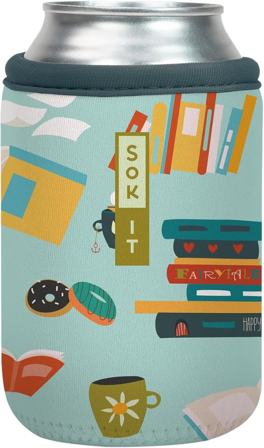 Sok It CanSok Sleeve for Beer & Soda Insulated Neoprene Cover (Coffee Break, 12oz Can Sleeve)