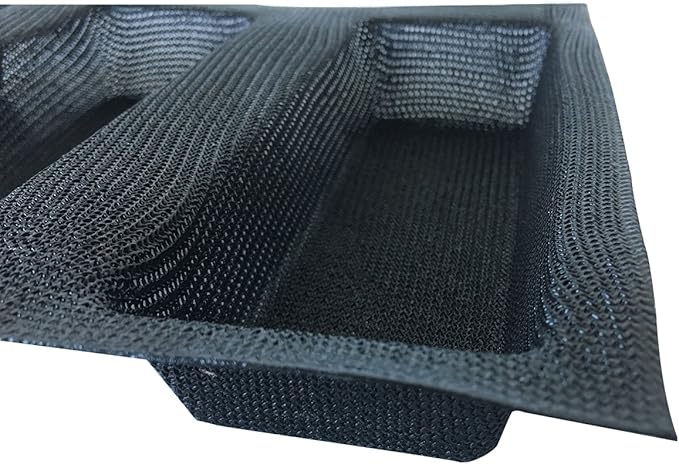 Mesh Silicone Bread Forms Square Shape Bread Molds Non Stick Bakery Tray Silicone Coated Fiber Glass Loaf Crusty Bread Bakeware For Small Toaster Oven