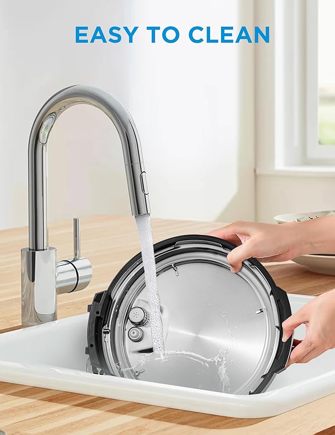 Midea 12-in-1 Electric Pressure Cooker, 6 Quarts, 12 Presets, Multi-Functional Programmable Slow Cooker, Rice Cooker, Steamer, Sauté Pan, Yogurt Maker, and More, Stainless Steel