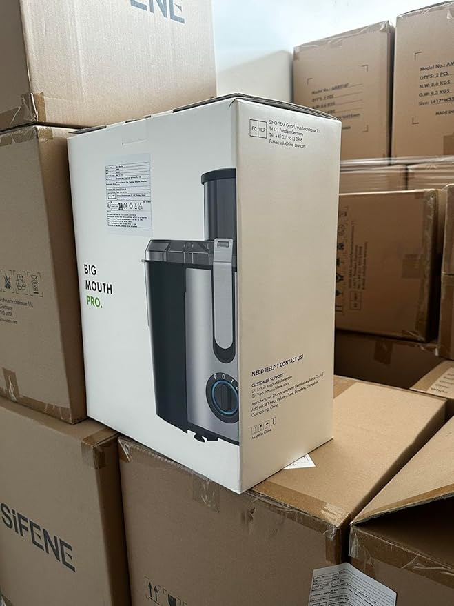 SiFENE Juicer Machine, 800W Centrifugal Juicer with 3.2" Big Mouth for Whole Fruits and Veggies, Juice Extractor Maker with 3 Speeds Settings, Easy to Clean