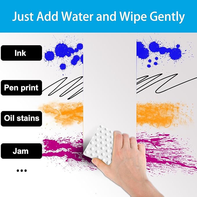 Magic Sponge Erasers, 100 Pack 2X Density Stronger Melamine Sponge Foam Pads, Multi-Functional Household Cleaning Cleaner for Kitchen, Bathroom, Bathtub, Sink, Wall Cleaner