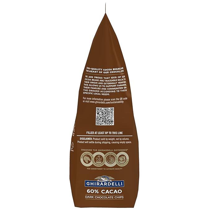 Ghirardelli Chocolate Company 60% Cacao Dark Chocolate Chips, 5lb (Pack of 2)