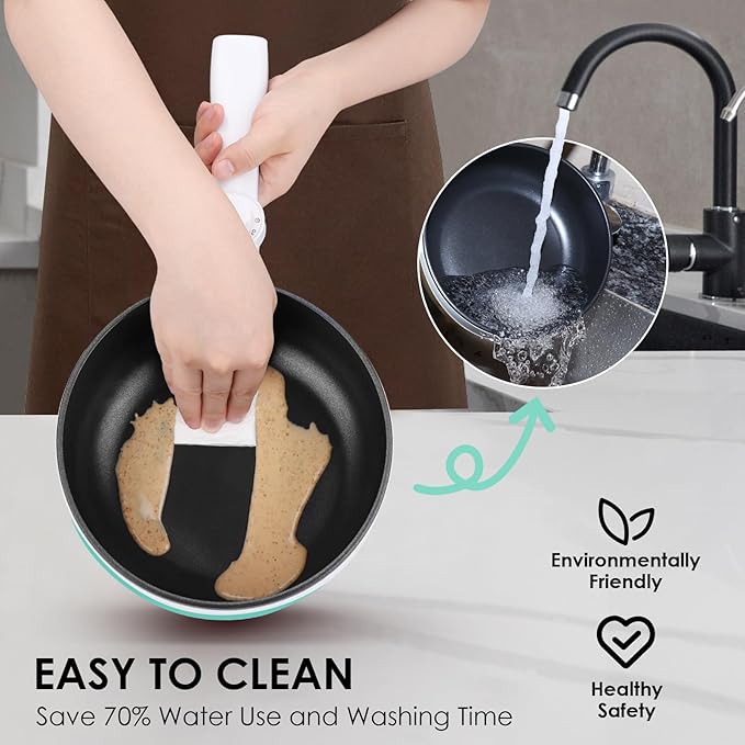 Audecook Hot Pot Electric, 1.7L Mini Electric Skillet Portable Nonstick Sauté Pan with Power Adjustment, Rapid Noodles Cooker Travel Multicooker for Steak/Soup/Egg/Oatmeal/Noodles