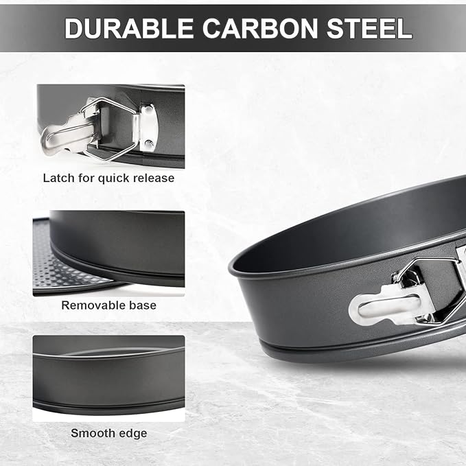 Webake Springform Pan 12 Inch, Nonstick Cheesecake Pan with Removable Bottom Large Cake Tin Baking Mold for Christmas Birthday Baby Shower