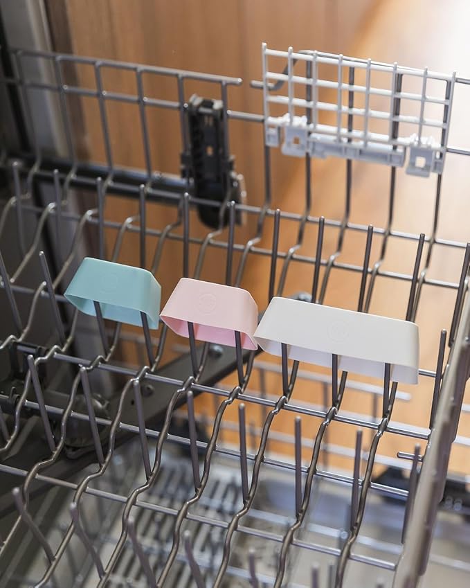 The Silicone Kitchen Reusable Silicone Bento Baking Cups, Non-Toxic, BPA Free, Dishwasher Safe Bento Box Accessories Lunch Box Dividers, Square and Rectangle, 24 Pack, Pink, Blue, Gray