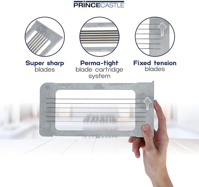 Prince Castle 3/8" Blade Cartridge for 943-C Tomato Saber, 6 Blades - Blade Replacement Cutter Blade for Cutting and Chopping Tomatoes, Fruits and More in Commercial Kitchens, Restaurants and More