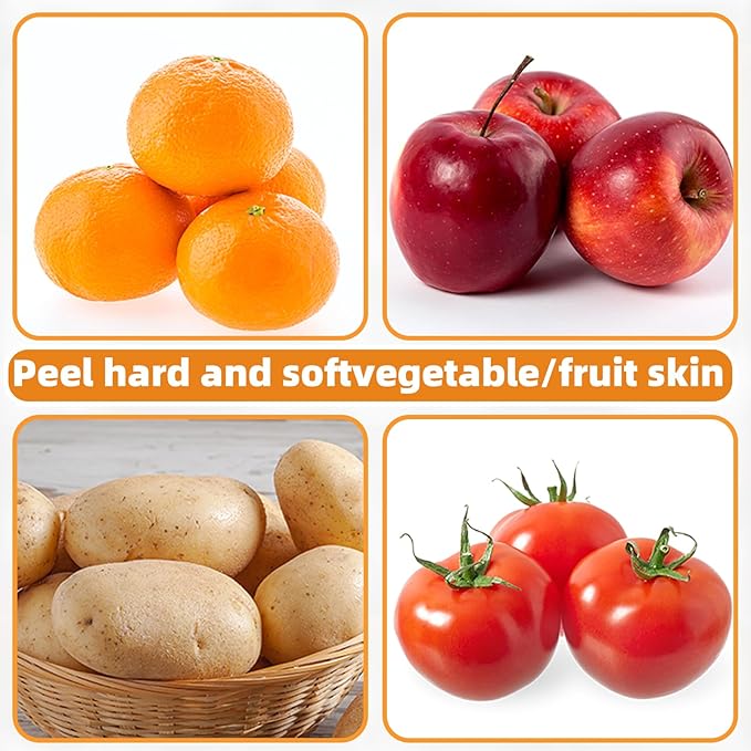 Trez Treamer 4 Pack Vegetable Peelers for Kitchen, Super Sharp Wooden Potato Peeler Set for Apple Cucumber Carrot Fruit Potatoes Veggie Peeler Bulk with Stainless Steel Blade,Dishwasher Safe