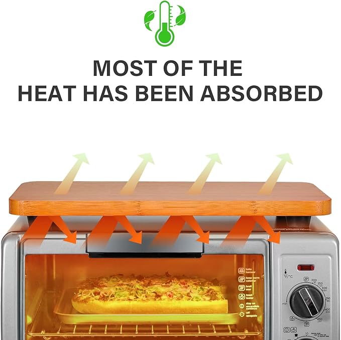 Cutting Board Compatible with Breville Smart Oven Air Fryer Pro, Accessories for BrevilleToaster Oven BOV800XL/845BSS/860BSS Air Fryer Countertop Convection Oven With Silicone Feet, Crate Extra Space