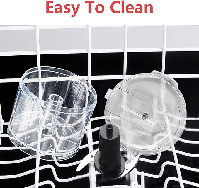 Liebe&Lecker Mini Food Processor,1.5 Cup Mini Chopper for Cutting Vegetable, Garlic,Onion and Meat