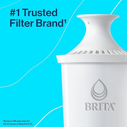 Brita Metro Water Filter Pitcher with SmartLight Change Indicator, BPA-Free, Replaces 1,800 Plastic Water Bottles a Year, Lasts Two Months, Includes 1 Filter, Small - 6-Cup Capacity, White