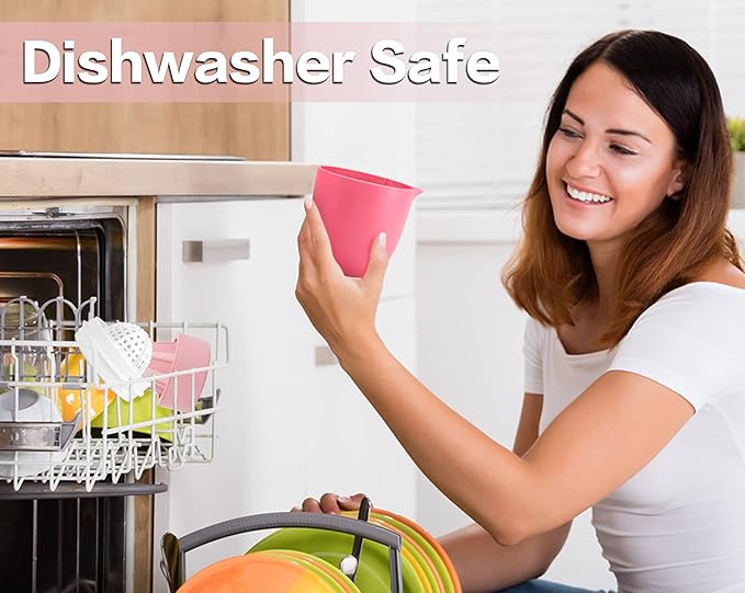 Hand Juicer - Citrus Juicer with Lemon Shape - Hand Lemon Juicer with Two Press Options for Different Fruits (Pink)