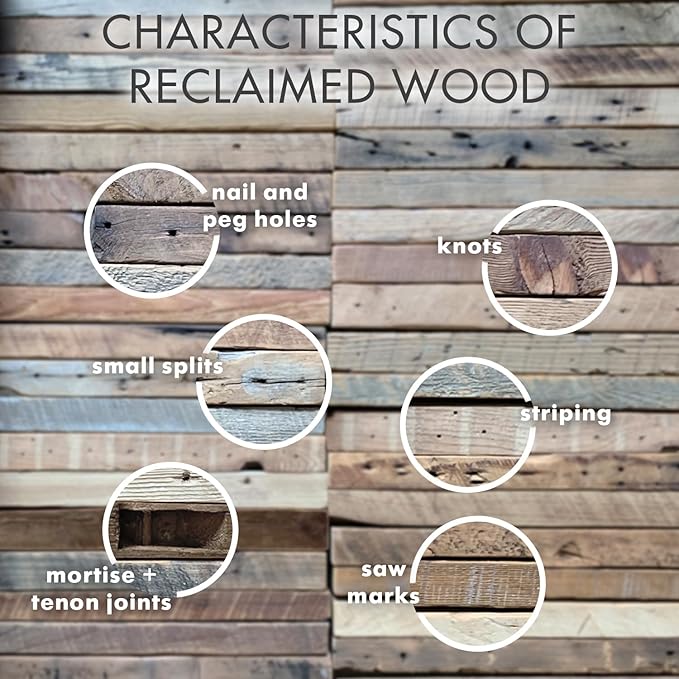 Urban Legacy Reclaimed Barnwood Planks | Floating Shelves for Wall w/Flush Mount Shelf Bracket Set Included | Set of 2 (Coffee Bean, 18"x 7"x 2")