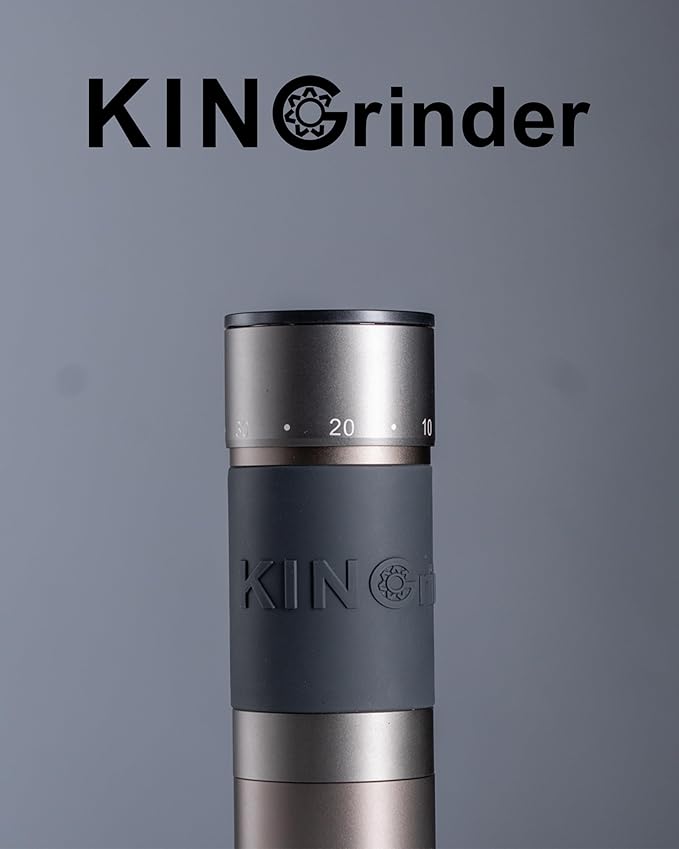 【Famous KOL Recommended】KINGrinder K6 Manual Hand Coffee Grinder with Straight Handle for French Press, Drip, Espresso with Assembly Consistency Stainless Steel Conical Burr Mill, 35g Capacity