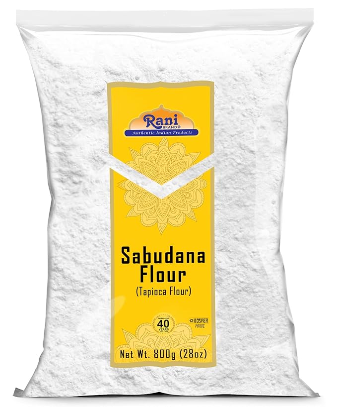 Rani Sabudana Flour (Tapioca/Sago Flour) 28oz (1.75lbs) 800g ~ All Natural | Vegan | Gluten Friendly | NON-GMO | Kosher | Indian Origin
