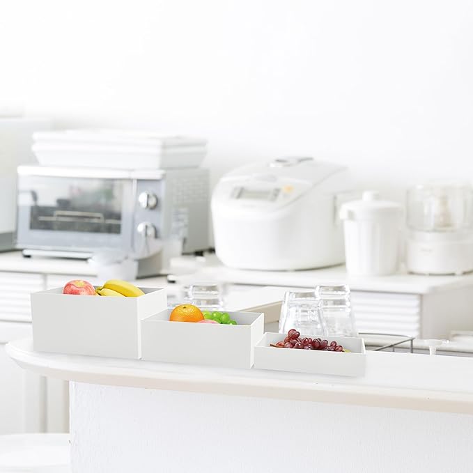 6 Pack White Buffet Food Risers, Step 12” 11”10” Large Size Acrylic Cube Box Display for Dessert Food Drink Collectibles Jewelry Figures, Display Stands for Retail Vendor Events,5 Side, Rectangle