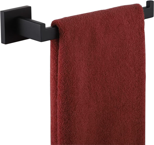 KOKOSIRI Black Towel Ring Hand Towel Racks Rods Bathroom Towel Rails Kitchen Hardware Stylish Stainless Steel, Wall Mount, B3003BK