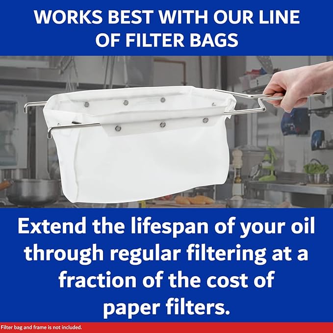 MirOil P100 Fry Powder Oil Stabilizer and Filter Aid, 90 x Size C Portion Pack(160ML Each) Fry Powder, Food Centers Cook Hotter, Deep Fryer Cooking Oil Saver Helps Save Grease & Remove Carbon Deposits