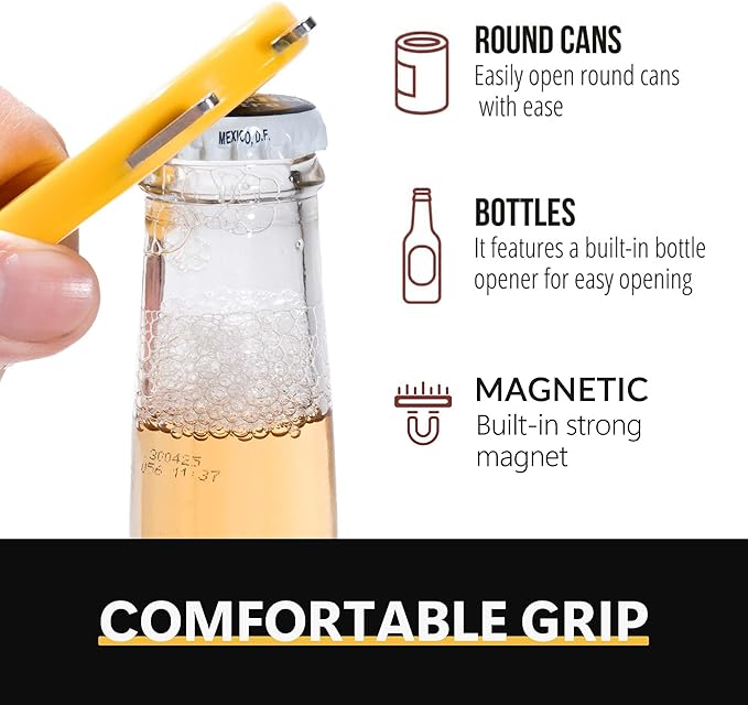 Li&Zhao Cat Beer Bottle Opener Magnet - 3 PCS Cute Magnetic Bottle Opener for Fridge Novelty Beer Beverage Drinking Opener with 3 DIY Pen for Girls Dad Bartender,Bar Barbecue Parties Restaurant