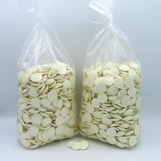 MERCKENS Coating Wafers, Melting Chocolate, Super White, 10 Pounds