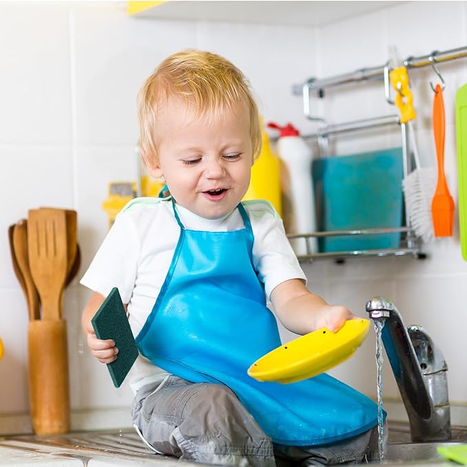 Hoolerry 200 Pcs Heavy Duty Scouring Pads Non Scratch Household Scrub Pads for Cleaning Reusable Pan Scrubber Anti Grease Scrubbing Pads for Dish Kitchen Metal Grills, 4.3 x 3 x 0.3 in (Green)