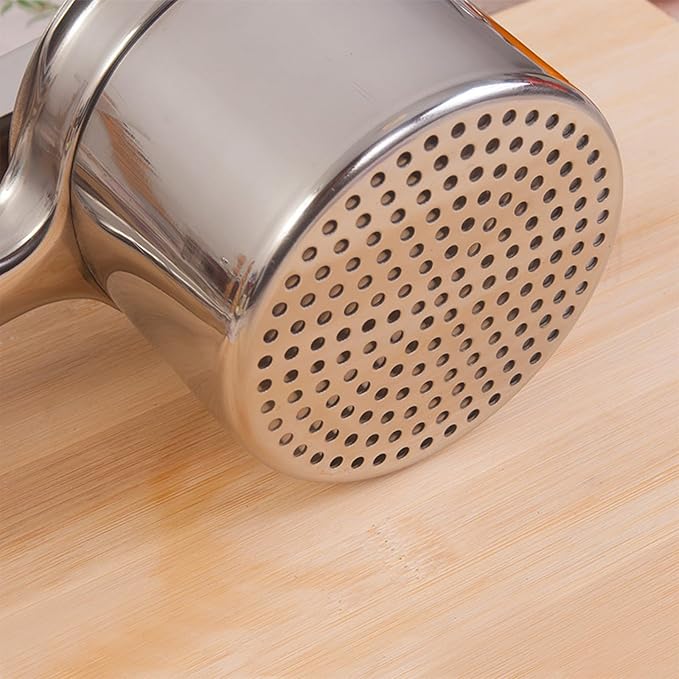 Potato Ricer Stainless Steel, Large Potato Masher 15oz, Heavy Duty Ricer Kitchen Tool for Perfect Mashed Potatoes, Potato Press and Mash Kitchen Gadget, Spaetzle Maker for Noodle