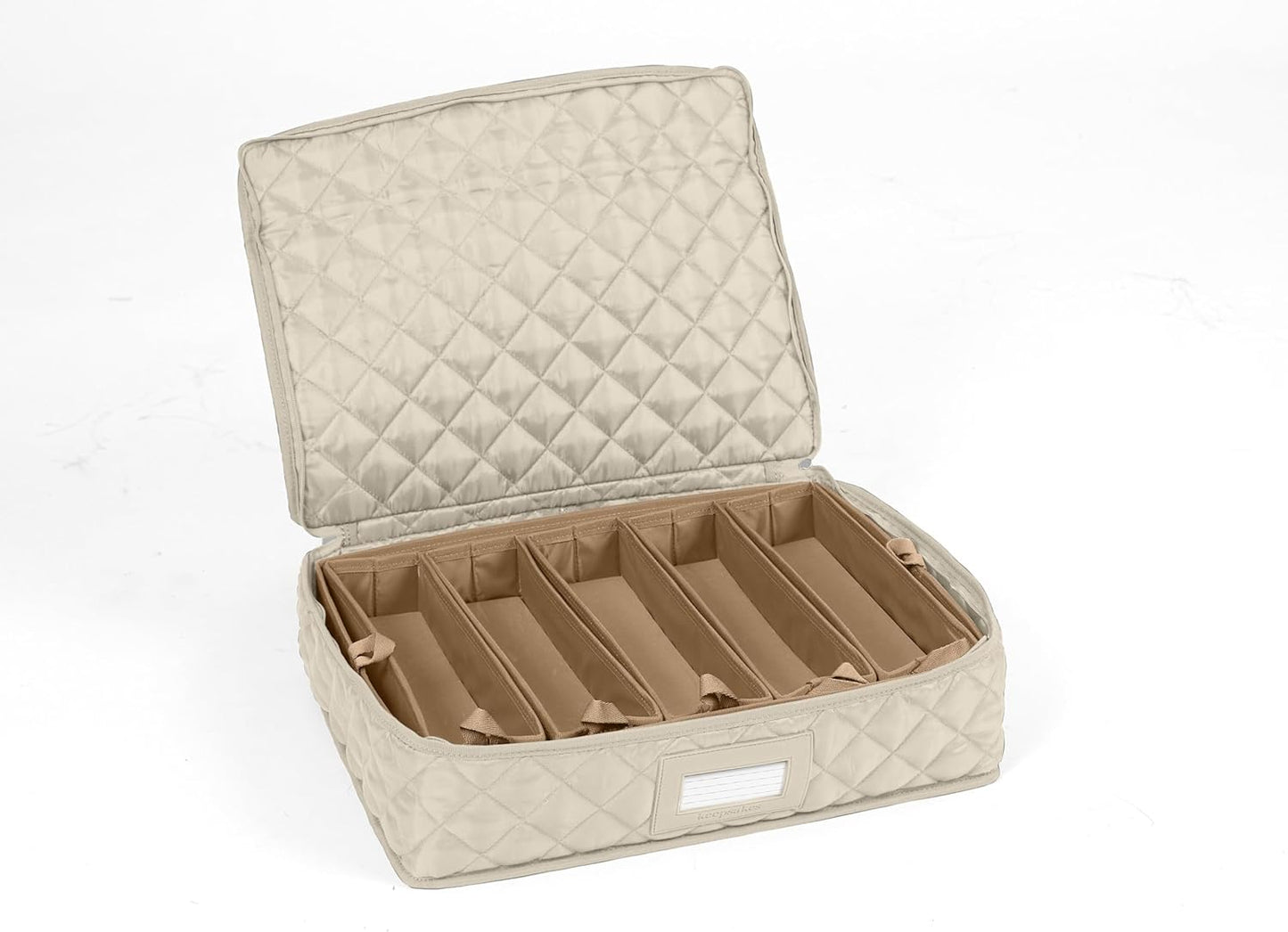 Covermates Flatware Storage - Washable and Stain Resistant, ID Window, Kitchen Storage, Cream