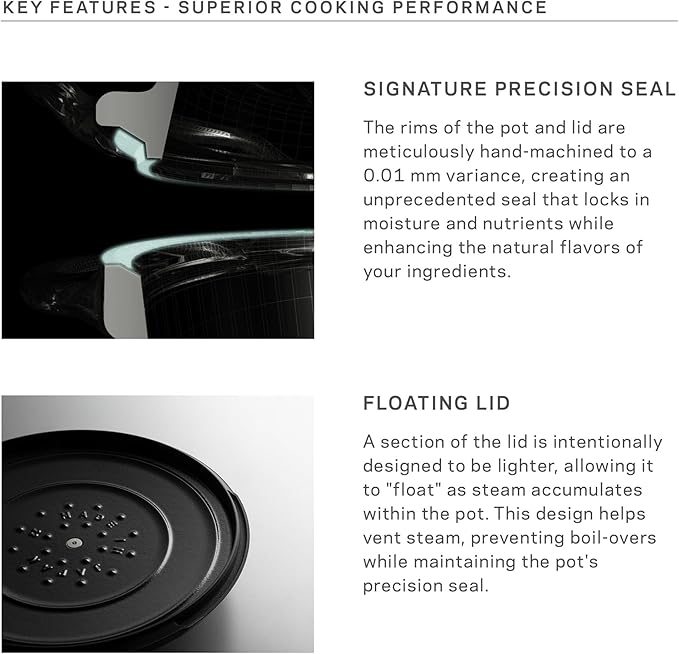 Vermicular Oven Pot 2.0 | Lightweight Enameled Cast Iron Pot | 22cm (3.7 Qt) | Non-Toxic | Induction-compatible | Dutch Oven | Made in Japan | Sea Salt White