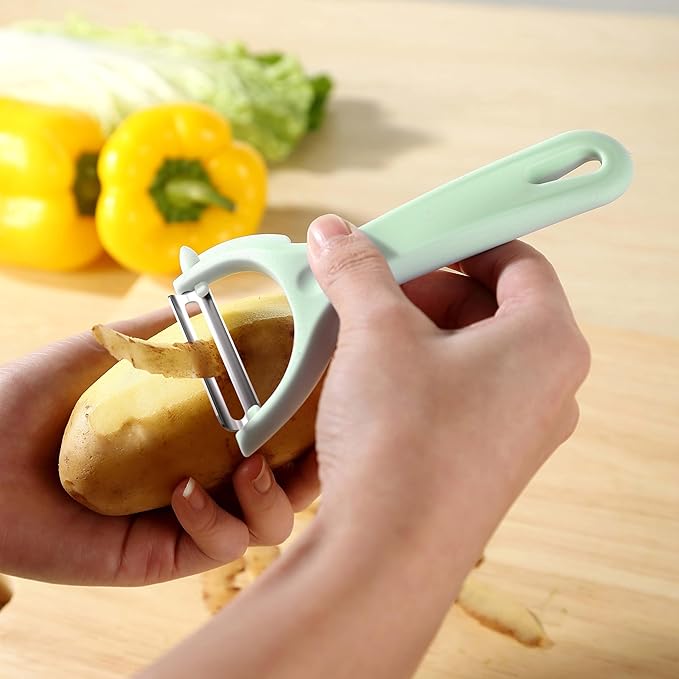 Fanmusic Swivel peelers - potato peelers，Fruit and vegetable peelers for kitchen (I+Y 2 pieces)