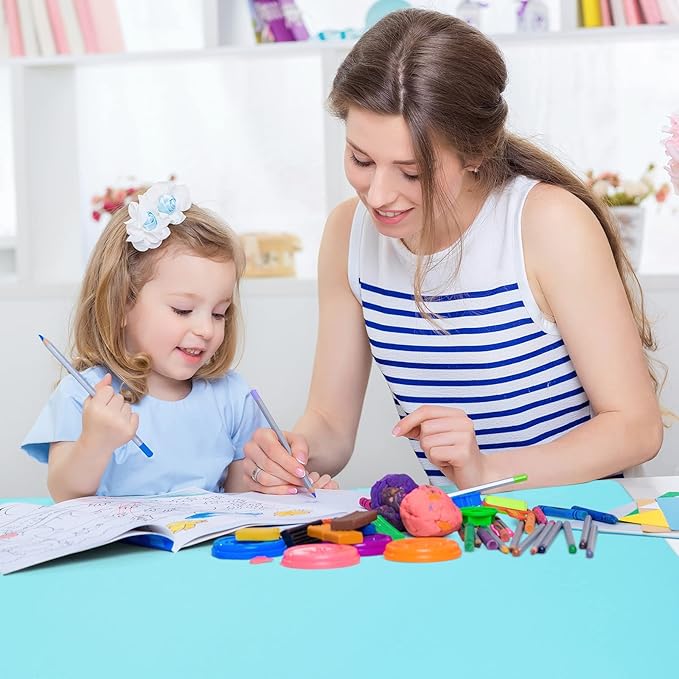 Silicone Mats for Kitchen Counter, Nonslip Silicone Mats for Crafts Countertop Protector Heat Resistant Mat (78.7” x 24” x 0.08”, Cyan)