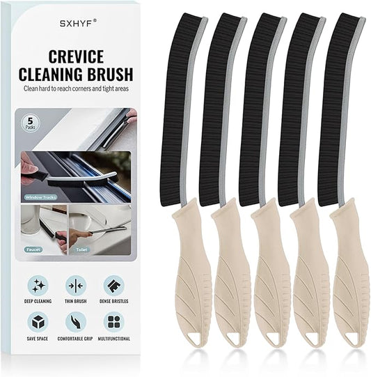 SXhyf Crevice Cleaning Brush - Grout Scrub Brush, House Cleaning Supplies, Gap Cleaning Tools, Home Essentials, Gifts for Women Men, Hard Bristle Crevice Cleaner Brush for Household Use, Bathroom