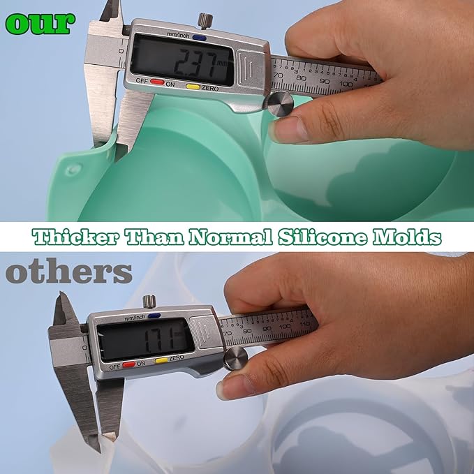 HUAKENER 2 Pcs Silicone Muffin Top Pans for Baking, 4 Inch Non-Stick Round Baking Molds for Mini Cake, Muffin Top, Dessert, Hamburger, Sandwiches Making