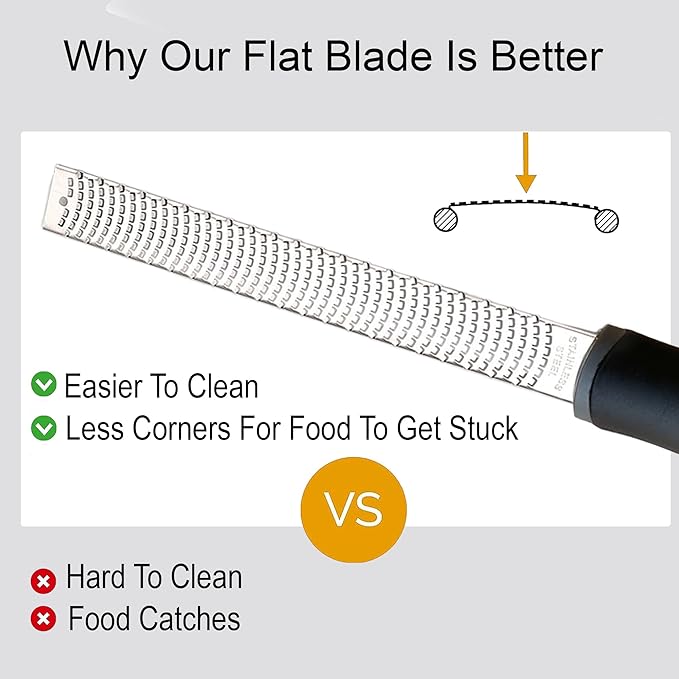 Premium Kitchen Lemon and Parmesan Cheese Zester - Versatile Spiralizer for Fruits, Vegetables, Garlic, and Citrus Finest Food Shredder and Peeler - Essential Zesting Tool for Culinary Enthusiasts