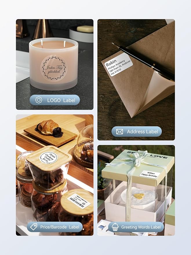 NIIMBOT B1 Label Maker, Bluetooth Portable Thermal Printer Machine with Large Waterproof Tape and Multiple Templates for Small Business,Office,Home,School, 2 Inch (Green, 1 Printer+1 Roll Label)