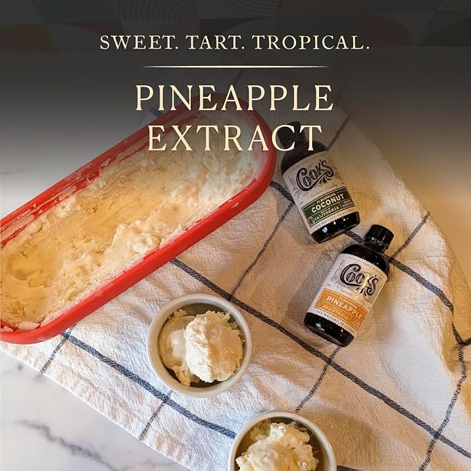 Cook's, Pineapple Flavoring for Baking, Candies, Cakes, Smoothies, Beverages, 4 oz