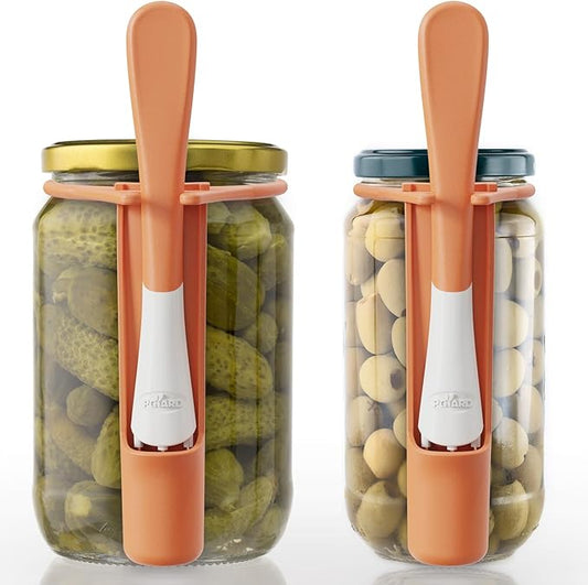 2 Pack Pickle Fork Pickle Grabber Tool-Pickle Picker for the jar, Kitchen Gadgets Pickle Gifts Suitable for Olives Orange
