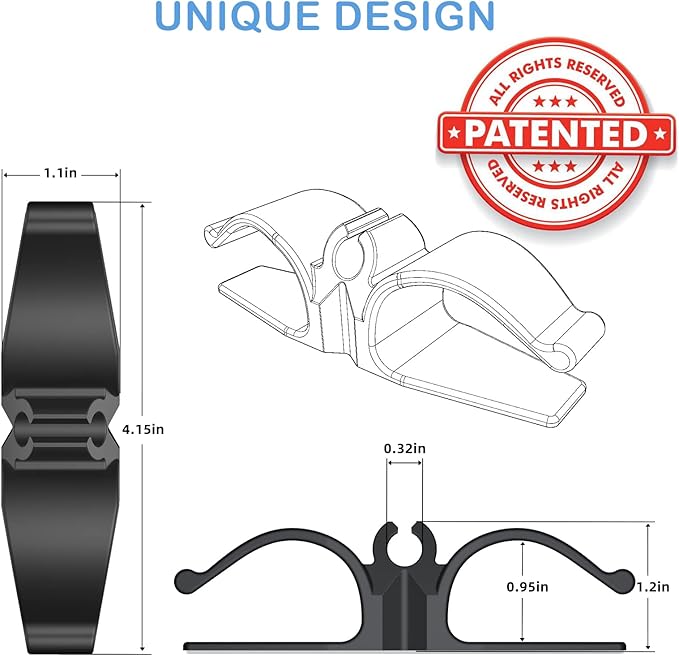 Cord Organizer for Appliances, 12 Pack Upgraded Kitchen Appliance Cord Organizer Stick On Appliance Wire Organizer Wire Wrapper for Kitchen Appliances Mixers, Coffee Maker, Pressure Cooker