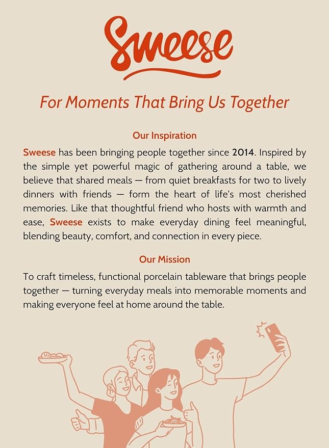 Sweese White Serving Platters, Porcelain Serving Trays for Parties, Large Rectangular Plates - 15.5 Inch, Set of 4