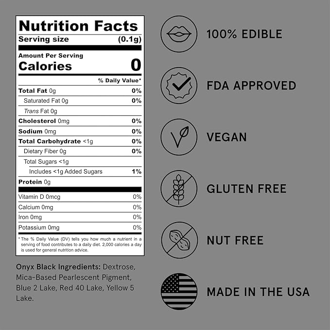 Fancy Sprinkles Limited Edition Halloween B'Witched Edible Glitter Set for Sparkling Food & Drinks, No Taste or Texture Peridot Green, Amethyst Purple, and Onyx Black (3 jars, 4gm each)