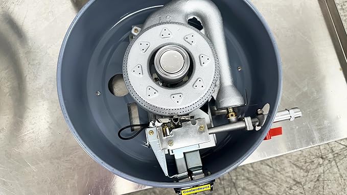 Commercial Gas Rice Cooker, 10L Capacity, 25600 BTU/HR, Liquid Propane, White CDGRC-10LP ETL