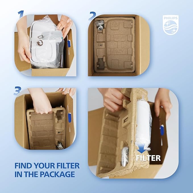 PHILIPS GoZero Next-gen Instant Water Filter Pitcher, Rechargeable Battery, Mirco-X Clean Technology, 3L 12 Cups, 1L/min Fast Flow, Countertop Filtered Water Purifier Jug for Tap Water, 1 Filter