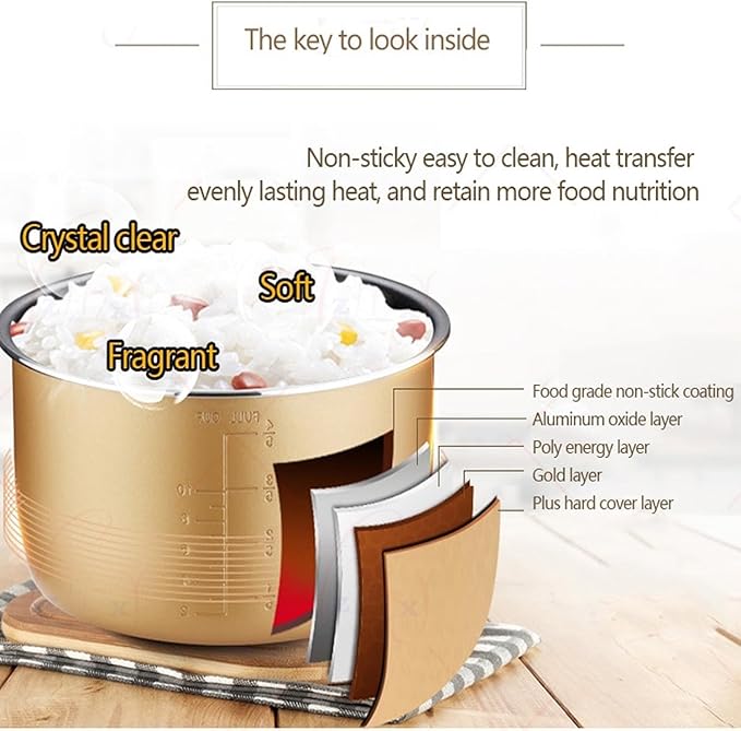 Commercial Rice Cooker & Warmer 8.17Qt/40 Cups (Cooked Rice) |Large Rice Cooker | 40 mins Fast Cook Rice Cooker for Restaurant | Auto Keep Warm |Easy Clean