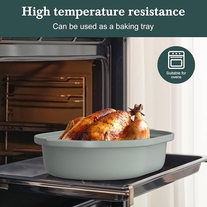 MAGNIFIQUE 4 Quart Claypot Multi-Cooker, with 8-in-1 Casserole Programmable Slow Cooker, Dutch Oven, Pasta, Nonstick Oven Safe Pot to 450°F, Olive