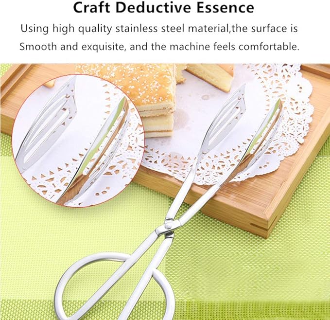 Stainless Steel Buffet Tongs - Set of 2, 10.3'