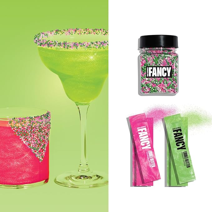 Fancy Sprinkles On The Rocks Margarita Cocktail Kit, for Happy Hour, Parties, Bachelorette, Gifting, & Celebrations
