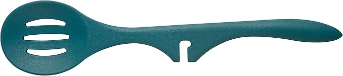 Rachael Ray Cucina Hard Anodized Nonstick Cookware Pots and Pans Set, 12 Piece, Gray & Kitchen Tools and Gadgets Nonstick Utensils/Lazy Spoonula, Solid and Slotted Spoon, 3 Piece, Marine Blue