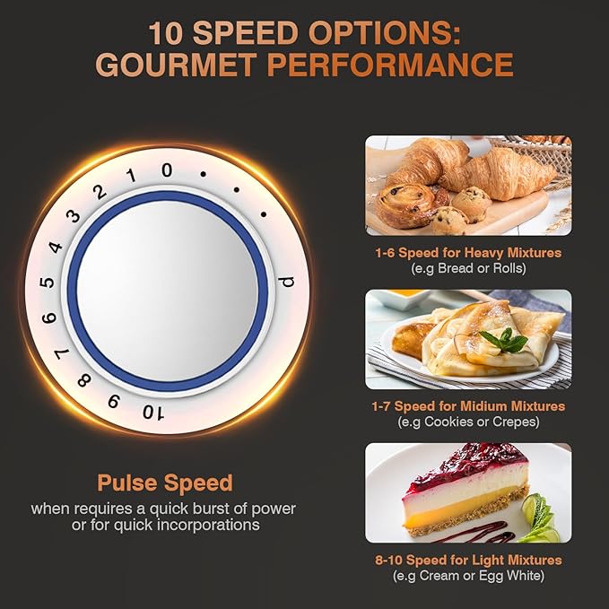 Mini Angel Stand Mixer,10-Speed Kitchen Electric Mixer,Tilt-Head Food Mixer with Dough Hook, Wire Whisk, Flat Beater, Stainless Steel Bowl (White2, 5QT)