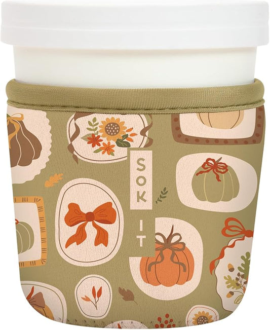 Sok It IceCreamSok Insulated Neoprene Cover (The Pumpkin Gallery, Tapered Ice Cream Pints)