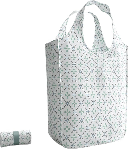 Reusable Grocery Bag - Stylish Shopping Bag for Groceries - Foldable Tote Bag - Medium Size