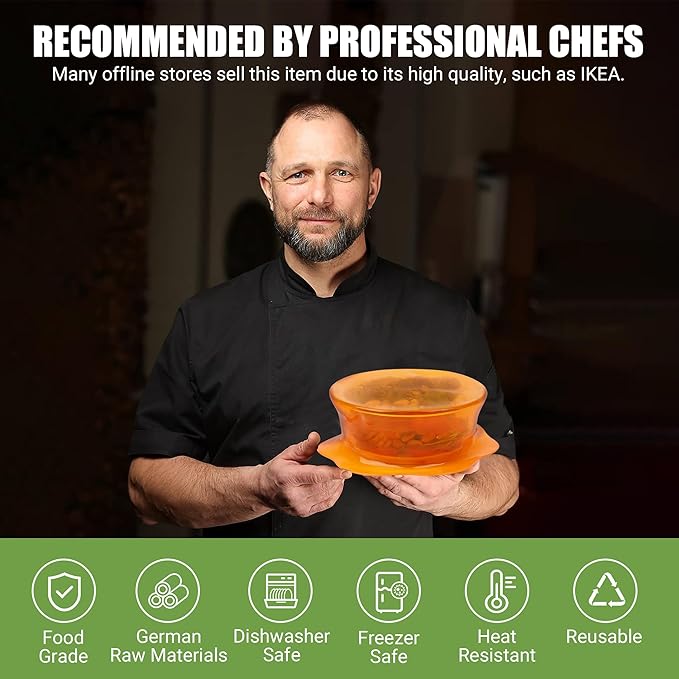 Silicone Stretch Lids for Food Storage in Fridge, Reusable Elastic Bowl Covers for Cup, Cans, Jars, Round & Rectangle Container, Food Grade Silicone Microwave Food Cover, 12 PCS, Multicolor